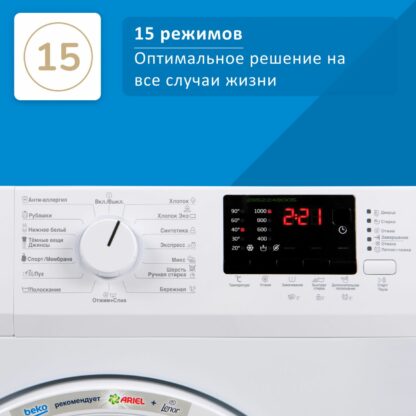Стиральная машина Beko WRE 55P2 BWW — изображение 8