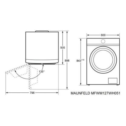 Стиральная машина Maunfeld MFWM127WH051 — изображение 8