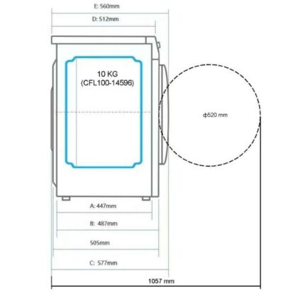 Стиральная машина с сушкой CHiQ CFL100-14596DHALIM1W — изображение 11