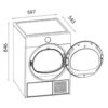 Сушильная машина Hotpoint TDSH 85V B, с тепловым насосом — изображение 7