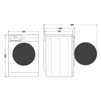 Стиральная машина с сушкой Midea MF200D80WBS/W-RU — изображение 5