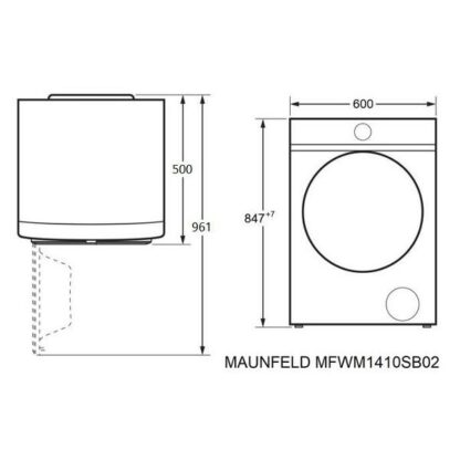 Стиральная машина Maunfeld MFWM1410SB02 — изображение 15