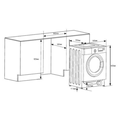 Встраиваемая стиральная машина HOMSAir WMB148WH — изображение 9