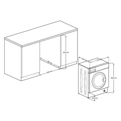 Встраиваемая стиральная машина Hotpoint BI WMHD 8482 V — изображение 4